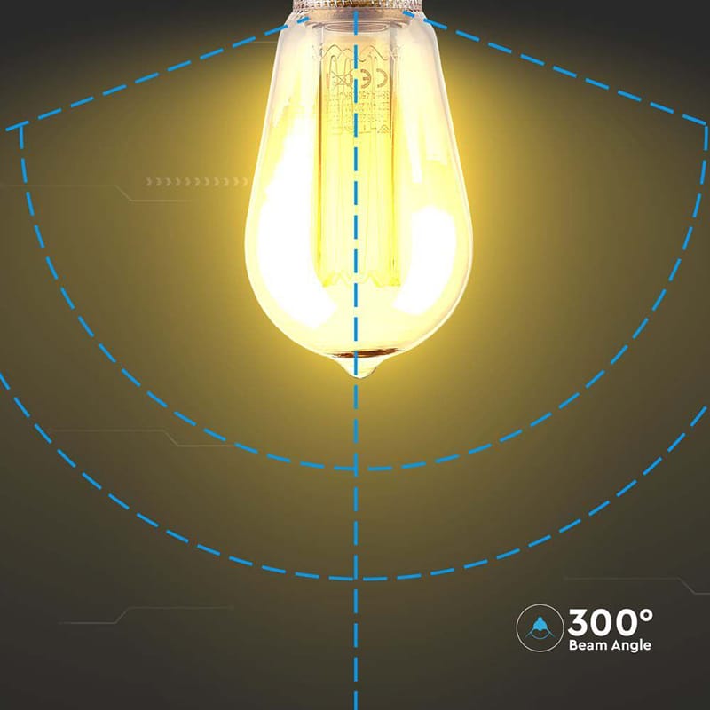 V-Tac BEC LED ST64 E27 4W CU FILAMENT1800K MODEL EDISON