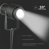 V-Tac LAMPA GRADINA IP65 12W 4000K ALB NEUTRU - NEGRU