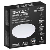 V-Tac PLAFONIERA LED 24W 35CM 3 IN 1