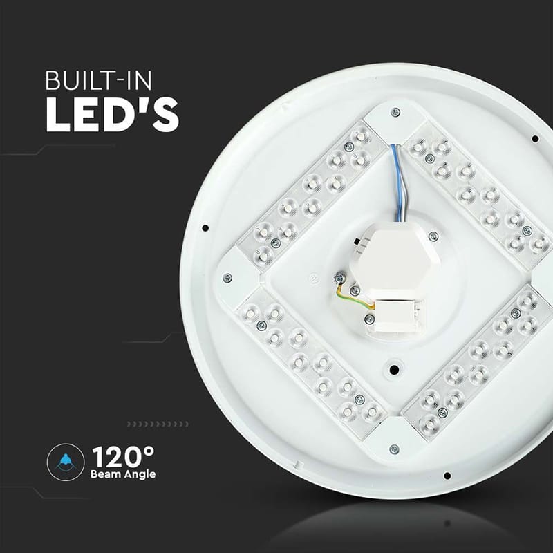 V-Tac PLAFONIERA LED 24W 35CM 3 IN 1