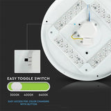 V-Tac PLAFONIERA LED 36W 48CM 3 IN 1 - MODEL STELUTE