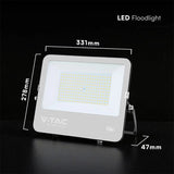 V-Tac Reflector LED REFLECTOR LED SMD 150W 135LM/W 6400K IP65  NEGRU, CIP CREE