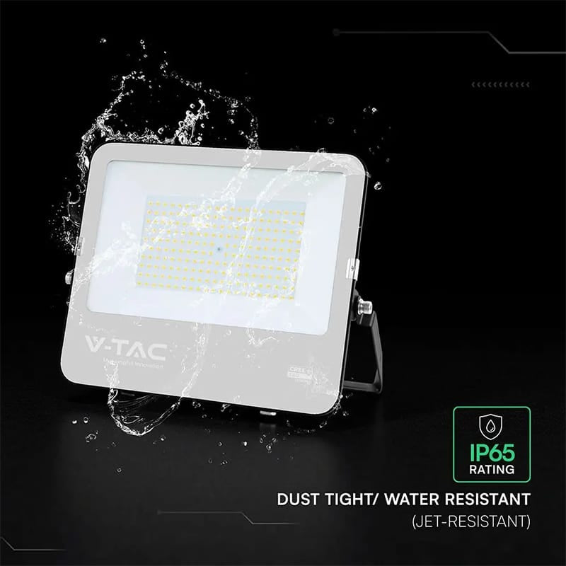 V-Tac Reflector LED REFLECTOR LED SMD 150W 135LM/W 6400K IP65  NEGRU, CIP CREE