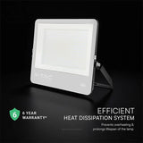 V-Tac Proiector LED Proiector LED V-Tac 300W SMD CREE 40500lm 6500K Alb Rece IP65 135lm/W Negru/Gris cu Cablu CIP