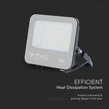 V-Tac Reflector LED REFLECTOR LED 50W 135LM/W 6500K IP65 CABLU 1M CIP CREE - NEGRU/GRI