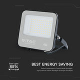V-Tac Reflector LED REFLECTOR LED 50W 135LM/W 6500K IP65 CABLU 1M CIP CREE - NEGRU/GRI
