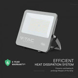 V-Tac Reflector LED REFLECTOR LED 100W 135LM/W 4000K IP65 CABLU 1M CIP CREE - NEGRU/GRI