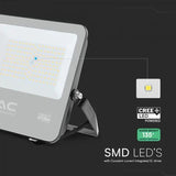 V-Tac Reflector LED REFLECTOR LED 100W 135LM/W 4000K IP65 CABLU 1M CIP CREE - NEGRU/GRI