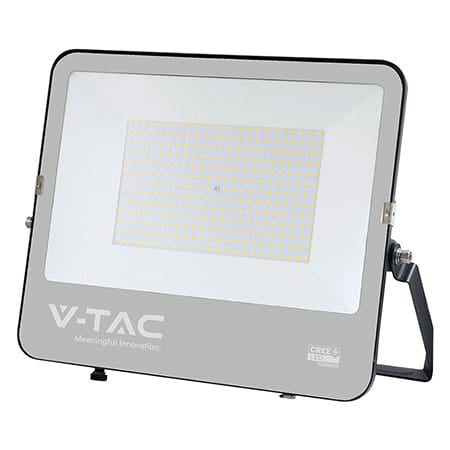 V-Tac Proiector LED Proiector LED V-Tac 200W SMD Cree 27000 lm 6500K Alb Rece IP65 135 lm/W cu cablu 1 m Negru/Gri