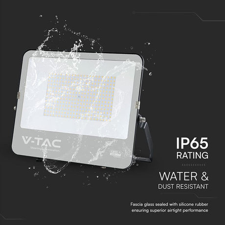 V-Tac Proiector LED Proiector LED V-Tac 200W SMD Cree 27000 lm 6500K Alb Rece IP65 135 lm/W cu cablu 1 m Negru/Gri