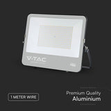 V-Tac Proiector LED Proiector LED V-Tac 200W SMD Cree 27000 lm 6500K Alb Rece IP65 135 lm/W cu cablu 1 m Negru/Gri
