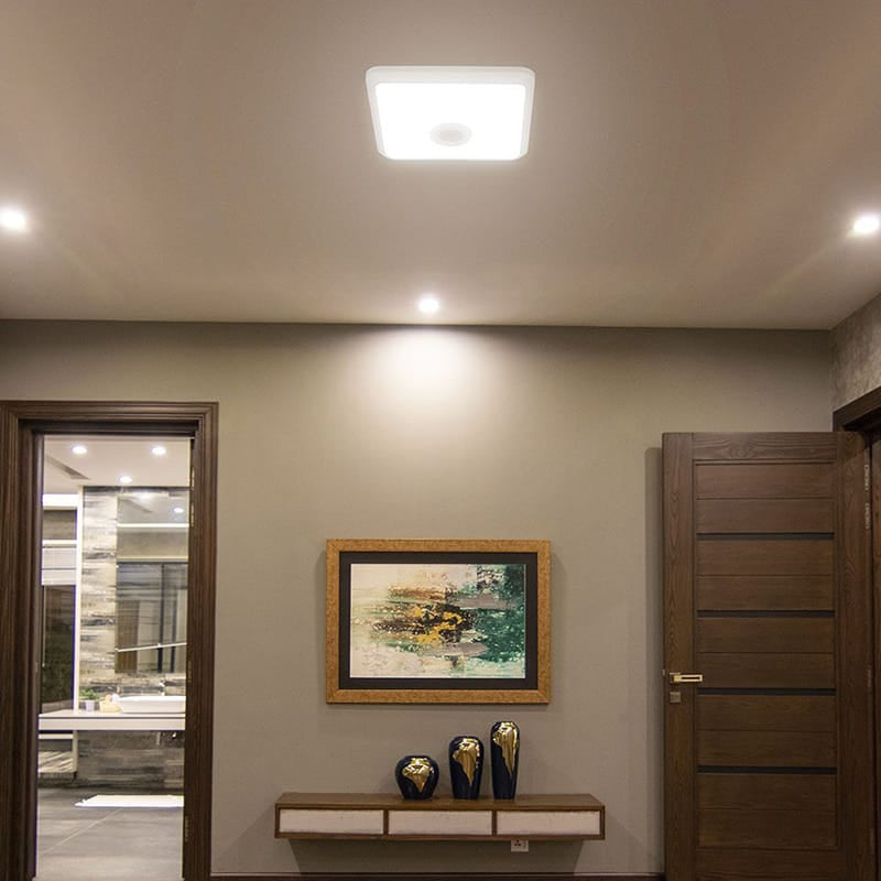 V-Tac Plafoniera LED PLAFONIERA LED 12W IP20 SENZOR DE MISCARE 3IN1 - ALB