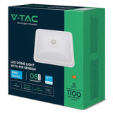 V-Tac Plafoniera LED PLAFONIERA LED 12W IP20 SENZOR DE MISCARE 3IN1 - ALB