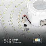 V-Tac Plafoniera LED PLAFONIERA LED 12W IP20 SENZOR DE MISCARE 3IN1 - ALB
