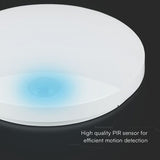 V-Tac Plafoniera LED PLAFONIERA LED 15W IP20 SENZOR DE MISCARE 3IN1 - ALB
