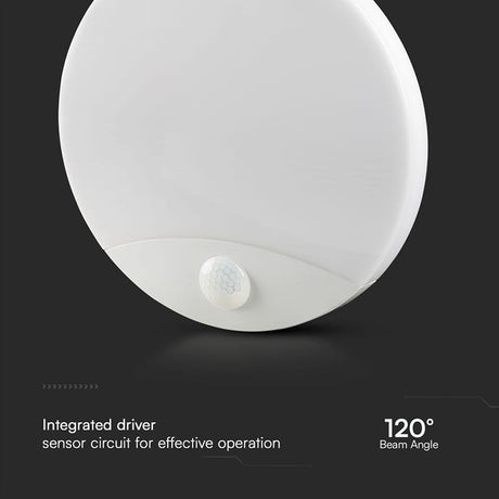 V-Tac Plafoniera LED PLAFONIERA LED 15W IP20 SENZOR DE MISCARE 3IN1 - ALB