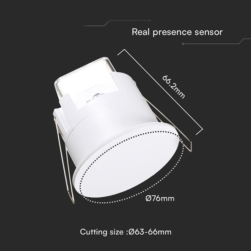 V-Tac SENZOR PREZENTA ACOPERIRE 3M 1000W IP65 - ALB