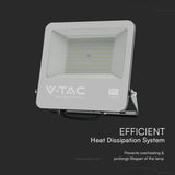 V-Tac Reflector LED REFLECTOR LED SMD 100W 4000K IP65 CABLU 1M CIP SAMSUNG - NEGRU/GRI