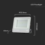 V-Tac Reflector LED Reflector LED V-Tac 200W SMD Samsung 6500K Alb Rece IP65, Negru, cablu 1 m, 17540 lm