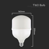 V-Tac Bec LED BEC LED T160 E27/E40 60W 6500K ALB RECE