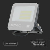 V-Tac Reflector LED REFLECTOR LED SMD 50W 6500K IP65 CIP SAMSUNG - NEGRU/GRI