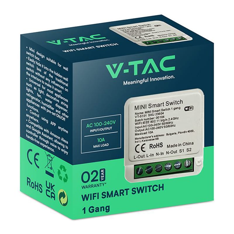 V-Tac MINI INTRERUPATOR SMART MAX 150W