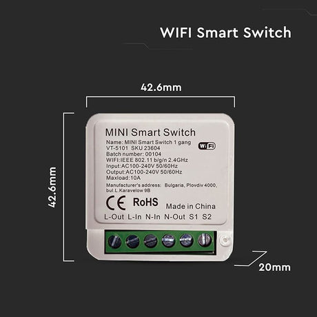 V-Tac MINI INTRERUPATOR SMART MAX 150W