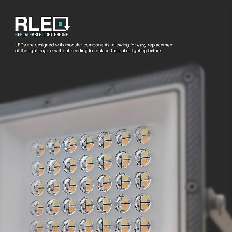 V-Tac Reflector LED REFLECTOR LED SMD 30W 3IN1 IP65 CABLU - GRI