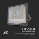 V-Tac Reflector LED REFLECTOR LED SMD 30W 3IN1 IP65 CABLU - GRI
