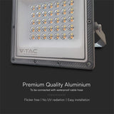 V-Tac Reflector LED REFLECTOR LED SMD 30W 3IN1 IP65 CABLU - GRI