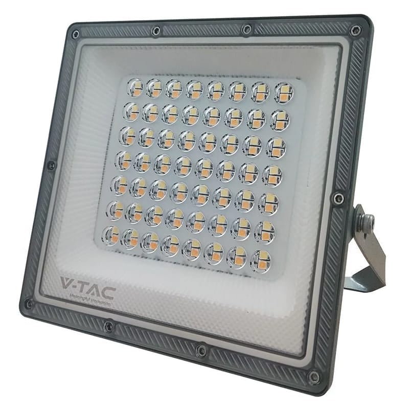 V-Tac Reflector LED REFLECTOR LED SMD 50W 3IN1 IP65 CABLU - GRI