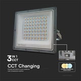 V-Tac Reflector LED REFLECTOR LED SMD 50W 3IN1 IP65 CABLU - GRI