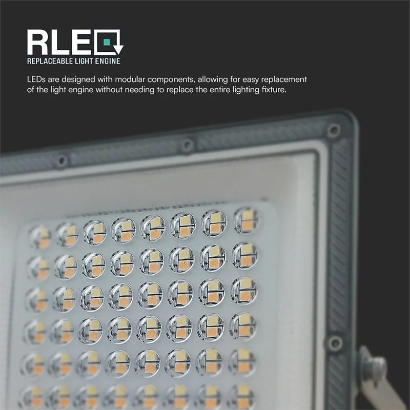 V-Tac Reflector LED REFLECTOR LED SMD 50W 3IN1 IP65 CABLU - GRI