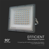 V-Tac Reflector LED REFLECTOR LED SMD 50W 3IN1 IP65 CABLU - GRI