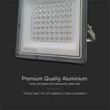 V-Tac Reflector LED REFLECTOR LED SMD 50W 3IN1 IP65 CABLU - GRI