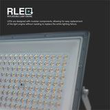 V-Tac Reflector LED REFLECTOR LED SMD 100W 3IN1 IP65 CABLU - GRI