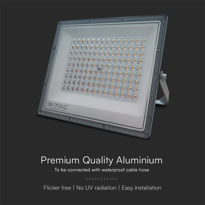 V-Tac Reflector LED REFLECTOR LED SMD 100W 3IN1 IP65 CABLU - GRI