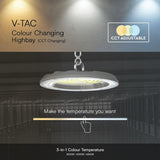 V-Tac Corp iluminat CORP ILUMINAT LED INDUSTRIAL 150W 3IN1 IP65 - GRI