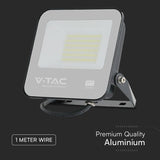 V-Tac Reflector LED REFLECTOR LED SMD 50W 4000K IP65 CIP SAMSUNG - NEGRU/GRI
