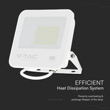 V-Tac Reflector LED REFLECTOR LED SMD 50W 6500K IP65 CIP SAMSUNG - ALB/GRI