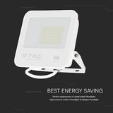 V-Tac Reflector LED REFLECTOR LED SMD 50W 6500K IP65 CIP SAMSUNG - ALB/GRI