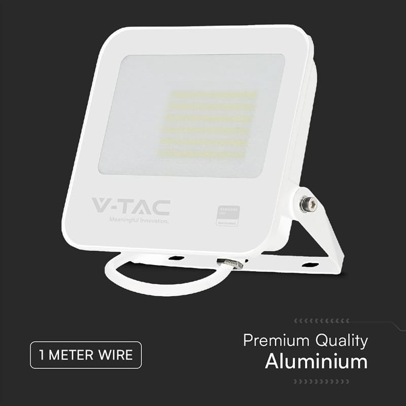 V-Tac Reflector LED REFLECTOR LED SMD 50W 6500K IP65 CIP SAMSUNG - ALB/GRI