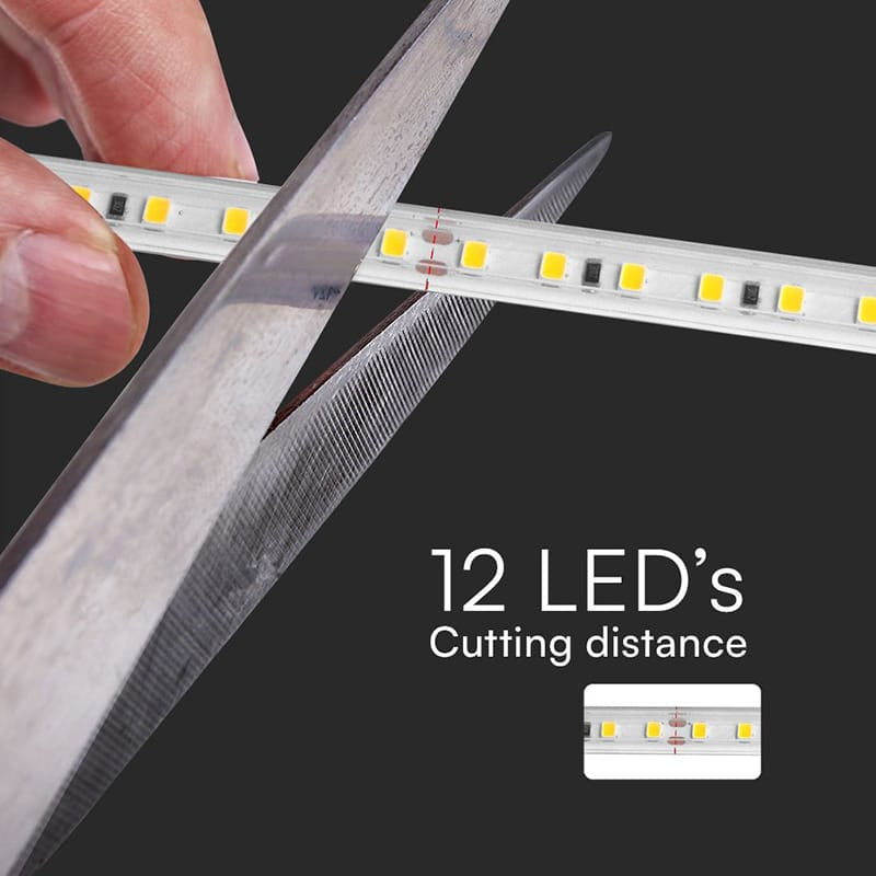 V-Tac Banda LED BANDA LED SMD 2835 10.5W/M 220-240V IP65 6500K ROLA 10M