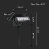 V-Tac Lampa LED LAMPA LED SOLARA 0.9W 3000K 2IN1 MONTAJ PERETE + TARUS GRADINA IP65