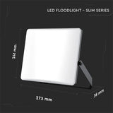 V-Tac Reflector LED REFLECTOR LED SMD 100W 3IN1 IP65 CABLU NEGRU