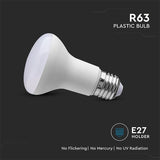 V-Tac Bec LED BEC LED R63 E27 8.5W 3000K ALB CALD