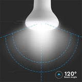 V-Tac Bec LED BEC LED R63 E27 8.5W 4000K ALB NEUTRU