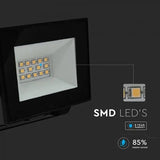 V-Tac Reflector LED REFLECTOR LED SMD 10W 6500K IP65 - NEGRU