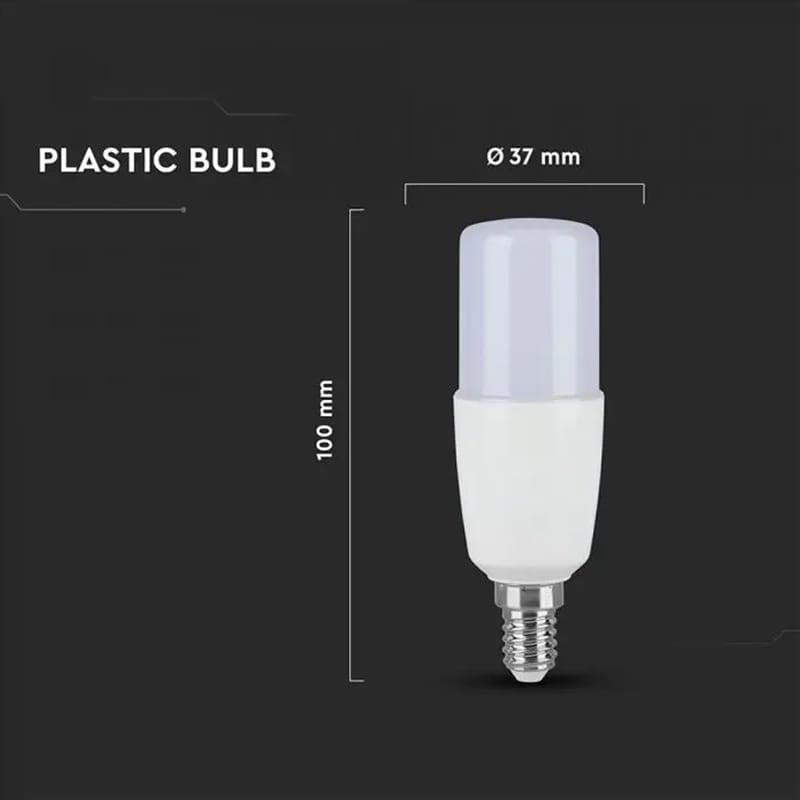 V-Tac Bec LED BEC LED T37 E14 7.5W 3000K ALB CALD