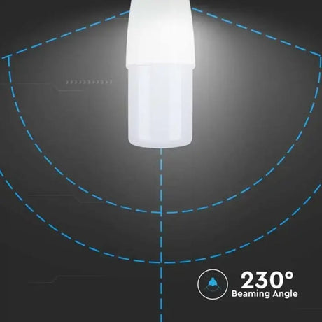 V-Tac Bec LED BEC LED T37 E14 7.5W 4000K ALB NEUTRU